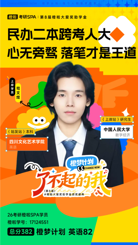image.png 英语82,总分382!民办二本跨考上岸人大数字经济!