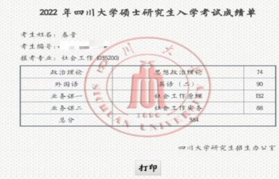 image.png 双非一战上岸川大|没有横空出世的幸运,只有不为人知的努力!